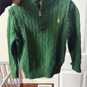 Polo by Ralph Lauren Forest Green Zip-Up Sweater